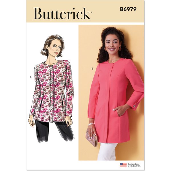 Patron Butterick B6979B5 Femme Veste Du 36 Au 44 - Butterick - Mondial Tissus-image
