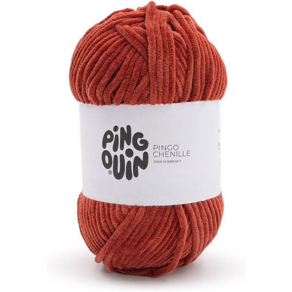 Pelote De Fils à Tricoter Pingo Chenille Terre Cuite - Pingouin - Pingouin - Mondial Tissus-image