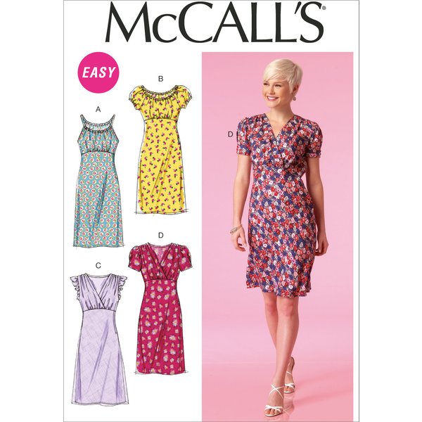 Patron Mccall's 7116B5 Patron De Robes à ImpriméS Style Empire - Femme 36 Au 44 - Mccall's - Mondial Tissus-image