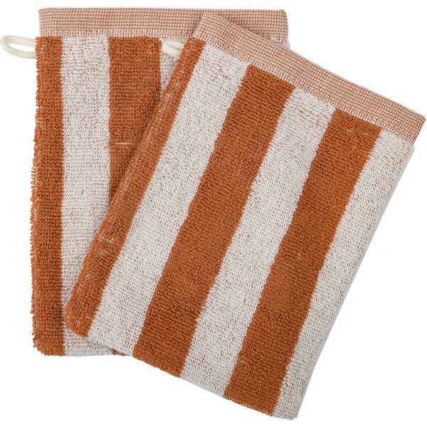 Lot De 2 Gants De Toilette Studio Camel 15X21 - Mt - Mondial Tissus-image