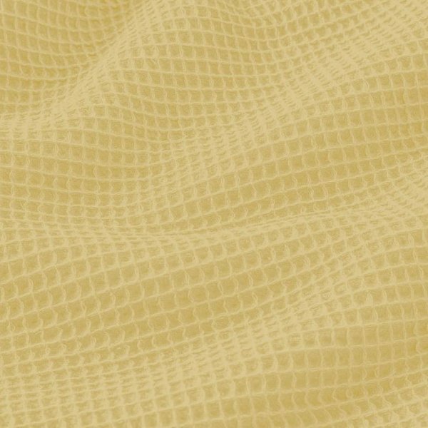 Tissu éPonge Nid D'abeille Jaune Vanille - Mondial Tissus-image