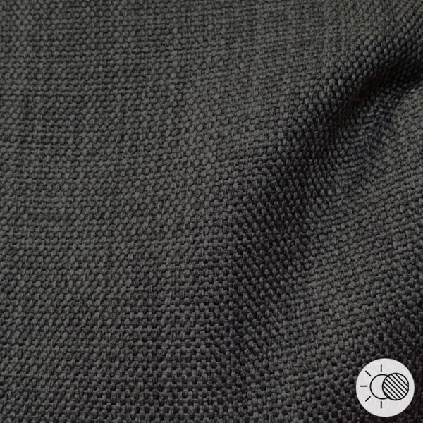 Tissu Obscurcissant Clide Gris Anthra Grande Largeur - Mondial Tissus-image