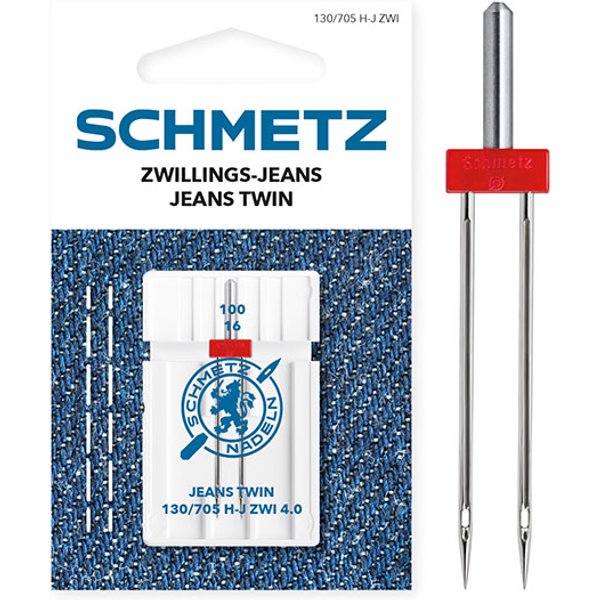 Aiguilles Machine Schmetz Universelles Double Jeans 4,0/100 - Blister De 1 - Mondial Tissus-image