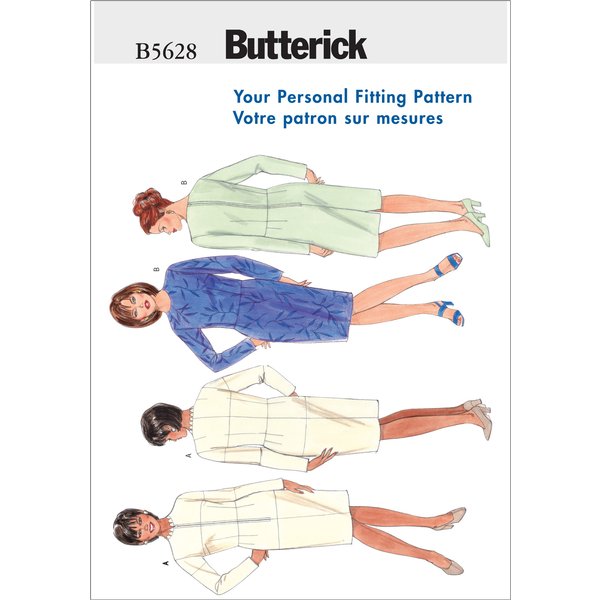 Patron Butterick B5628 Robe,Jupe Femme 48 - Butterick - Mondial Tissus-image