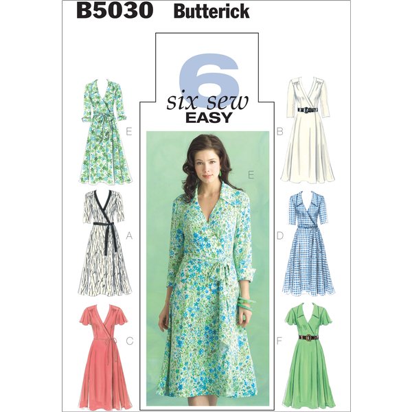 Patron Butterick 5030FF Robe Cache CœUr 44 Au 48 - Butterick - Mondial Tissus-image