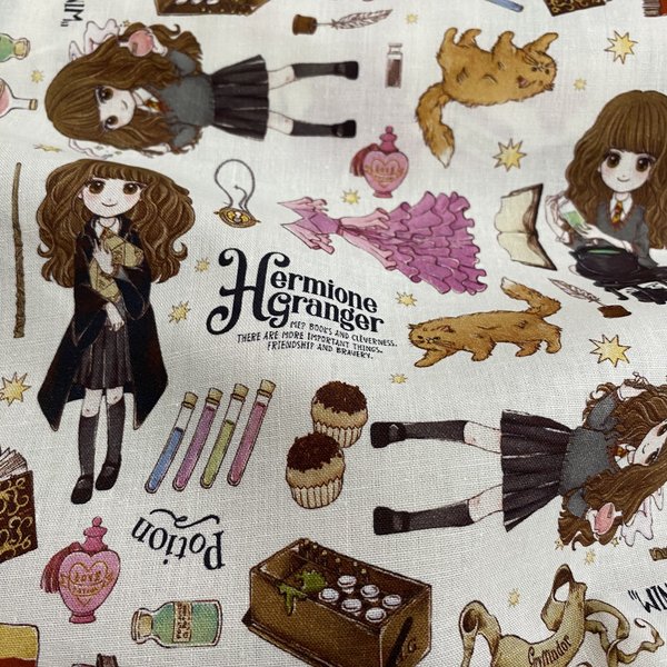 Tissu Coton Imprimé Hermione Harry Potter - Mondial Tissus-image