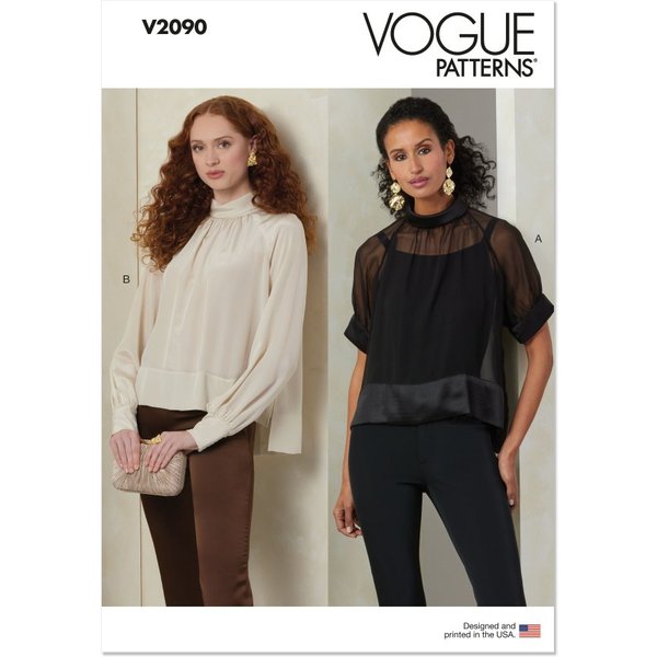 Patron Vogue V2090Y5 Haut Col Roulé Femme 46-54 - Vogue - Mondial Tissus-image
