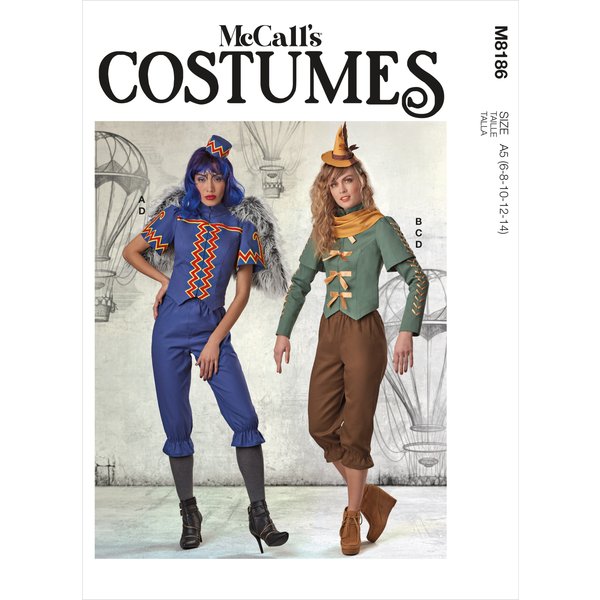 Patron Mccall's 8186A5 - DéGuisement Femme Genre AnthropoïDe Du 34 Au 42 - Mccall's - Mondial Tissus-image