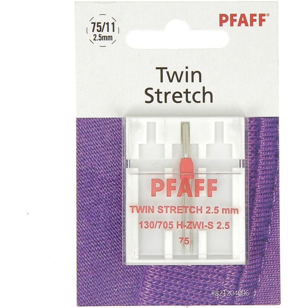 Aiguille Twin Stretch Pfaff 2.5 Mm - Taille 75 - Pfaff - Mondial Tissus-image