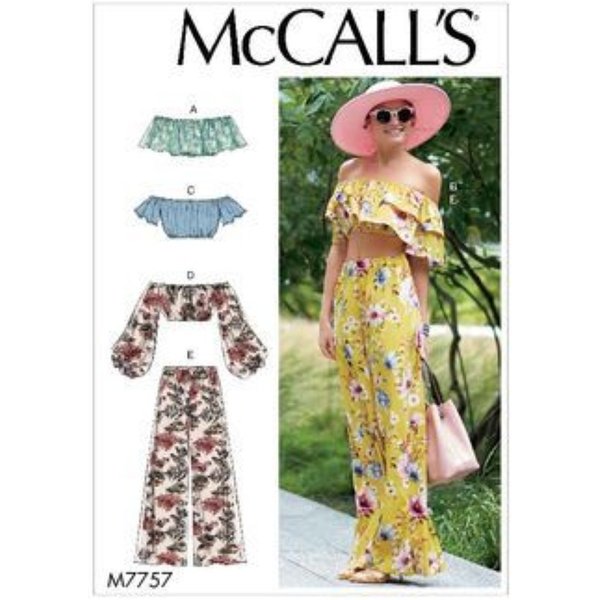 Patron Mccall's M7757Y Top,Pantalon Femme 34-42 - Mccall's - Mondial Tissus-image