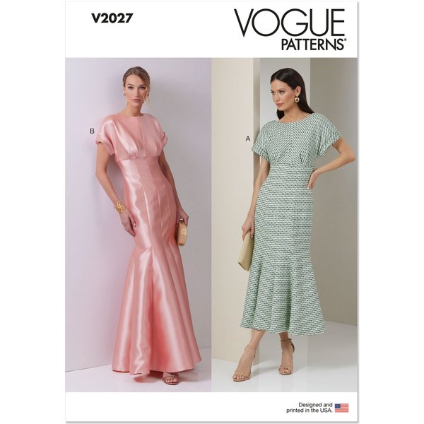 Patron Vogue V2027R5 Femme Robe Moulante 42 Au 50 - Vogue - Mondial Tissus-image
