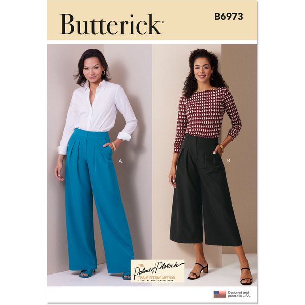 Patron Butterick B6973K5 Femme Pantalon Large Du 36 Au 44 - Butterick - Mondial Tissus-image
