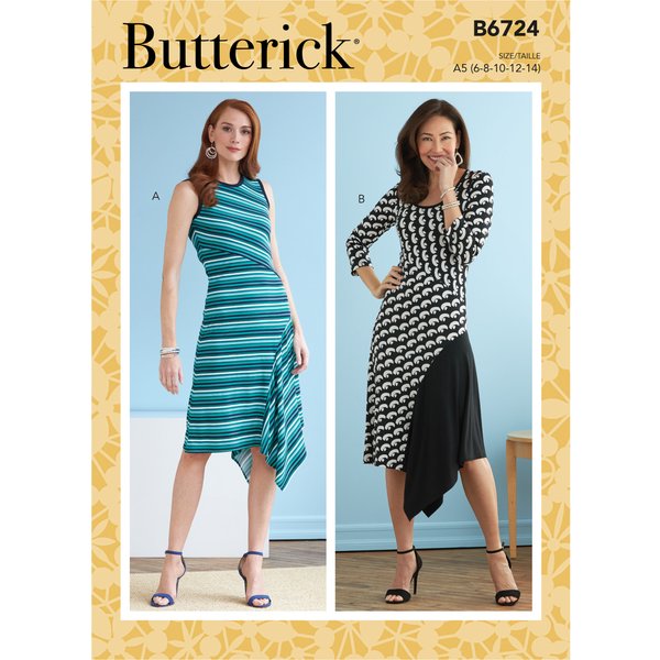 Patron Butterick B6724E5 Robe Femme 42-50 - Butterick - Mondial Tissus-image