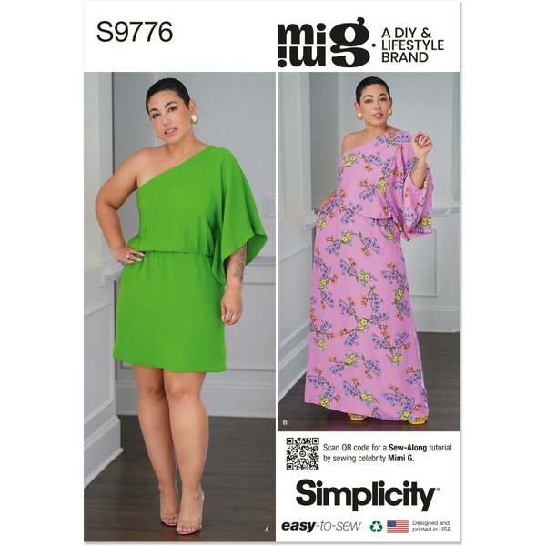 Patron Simplicity S9776.D5 - Minirobe Maxirobe 32 - 40 - Simplicity - Mondial Tissus-image