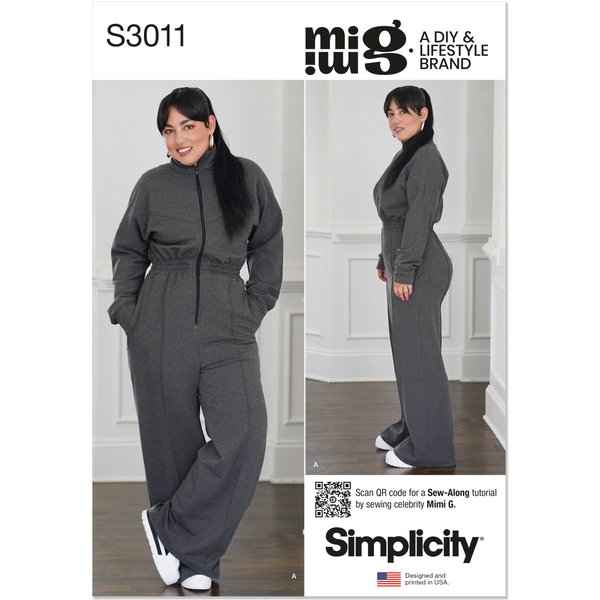 Patron Simplicity S3011.Aa - Combinaison Femmes Par Mimi G Style 38-46 - Simplicity - Mondial Tissus-image