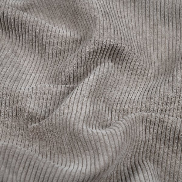 Coupon De Velours CôTelé Fin Taupe 50 X 70 Cm - Mondial Tissus-image