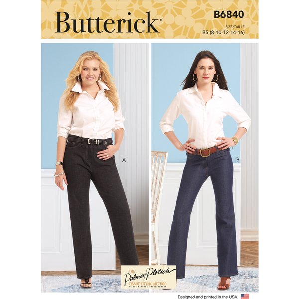 Patron Butterick B6840RR Pantalon Femme 46-52 - Butterick - Mondial Tissus-image