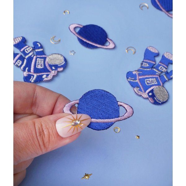 Patch Thermocollant PlanèTe - Malicieuse - Malicieuse - Mondial Tissus-image