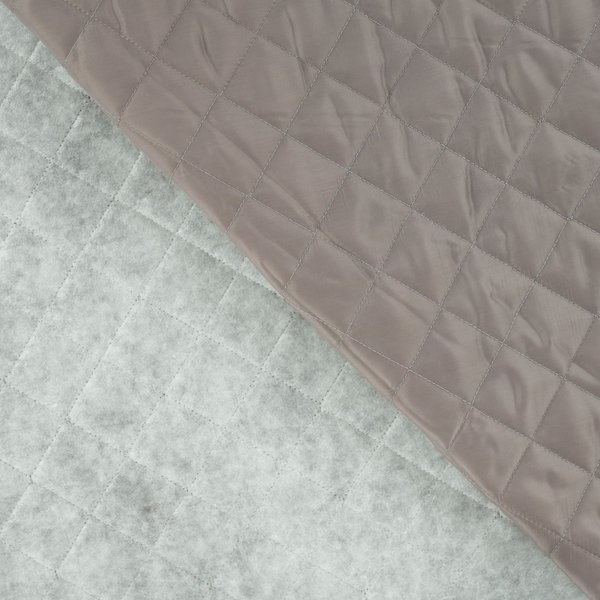 Tissu Matelassé 1 Face Uni Taupe - Mondial Tissus-image
