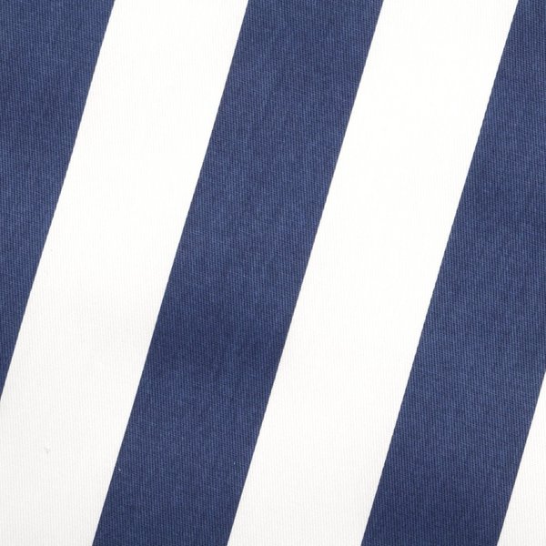 Tissu Sergé De Coton Rayure 5Cm Marine - Mondial Tissus-image