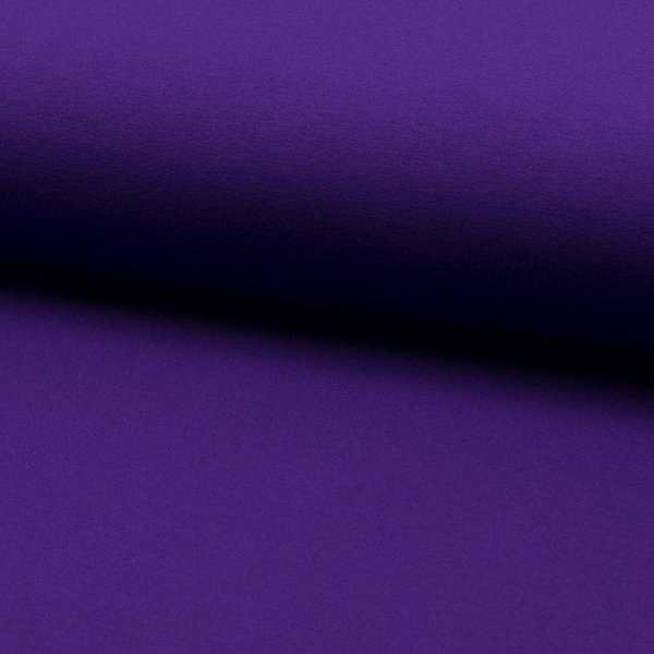 Maille Jersey Viscose Stretch Lourd Uni Violet - Mondial Tissus-image