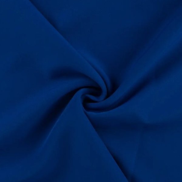 Tissu Polyester Bi Stretch Uni Bleu Roi - Mondial Tissus-image