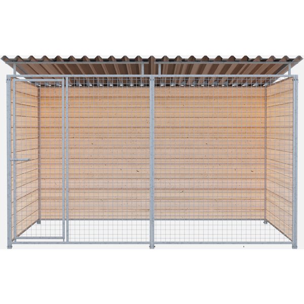 Chenil Bois Mks - Protecta 3 X 2 M- FaçAde En Grillage-image