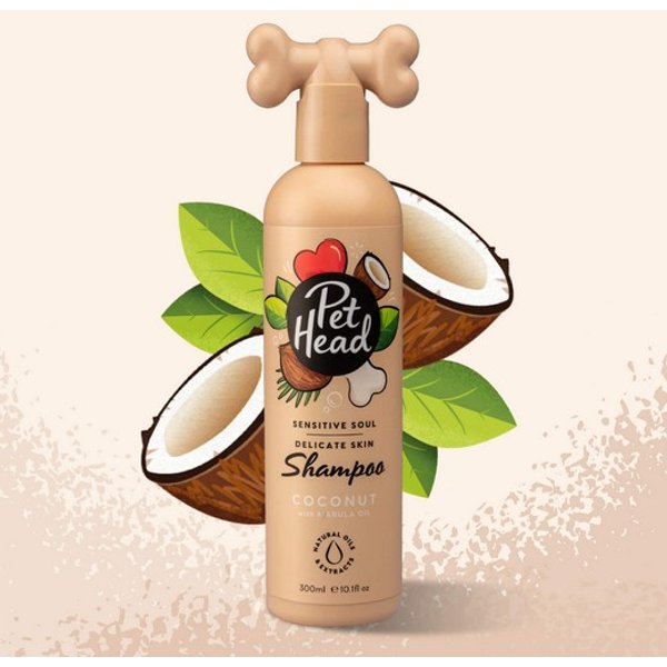 Shampoing Sensitive Soul, DéSodorisant Parfum Noix De Coco 300 Ml - Pet Head-image