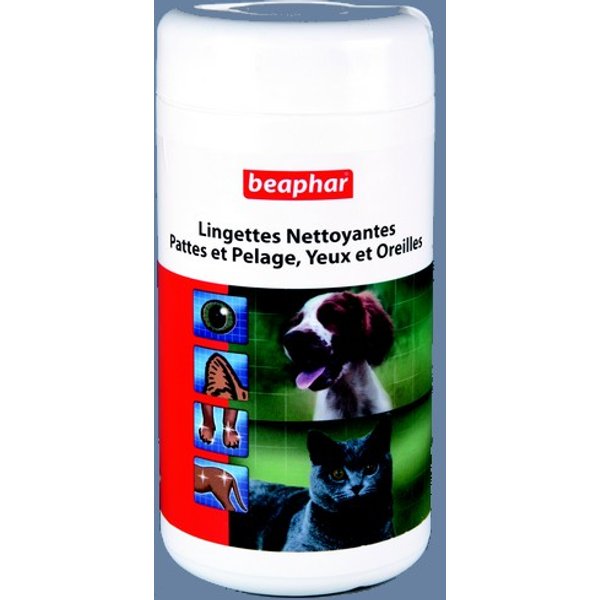 Lingettes Nettoyantes Pour Chat Et Chien (Yeux, Oreilles, Corps, Pattes)-image