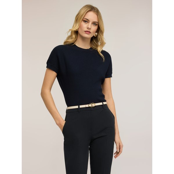 Motivi Maglia A Coste Con Manica A Kimono Donna, Blu, Taglia Xs-image