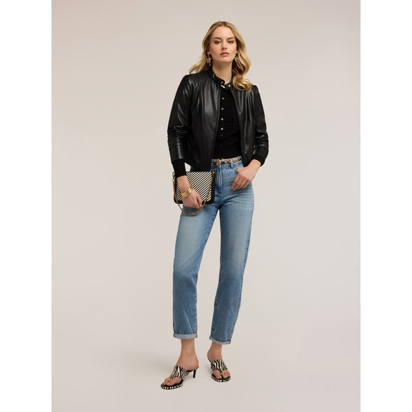 Motivi Jeans Boyfriend Con Risvolto Donna, Azzurro, Taglia 46-image