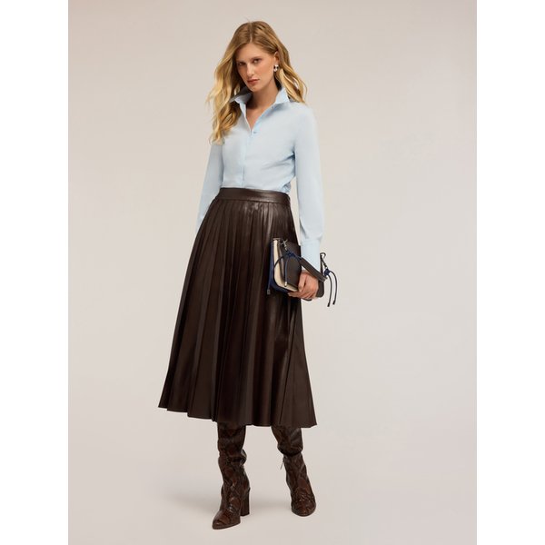Motivi Camicia In Popeline Donna, Azzurro, Taglia 46-image