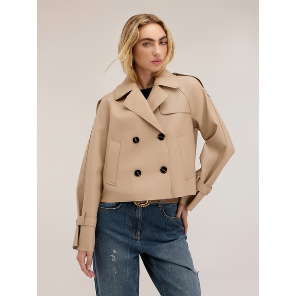 Motivi Trench Corto Doppiopetto Con Mostrine Donna, , Taglia L-image