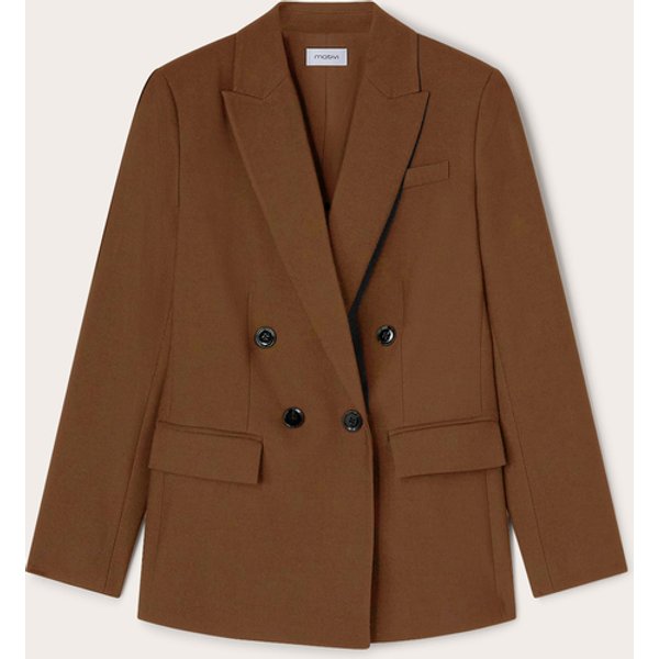 Motivi Blazer Doppiopetto Sartoriale Donna, Marrone, Taglia 46-image