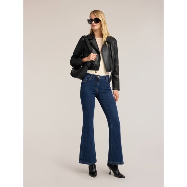 Motivi Jeans Flare Push-Up In Denim Donna, Blu, Taglia 42-image