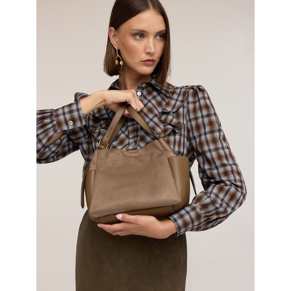 Motivi Borsa Bucket Bag Con Tracolla Donna, Marrone, Taglia 02-image