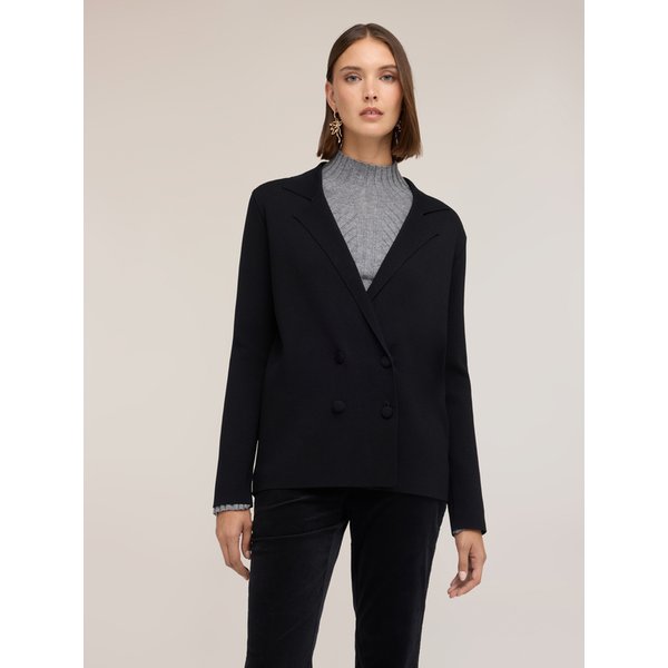Motivi Cardigan Doppiopetto In Maglia Donna, Nero, Taglia XS-image