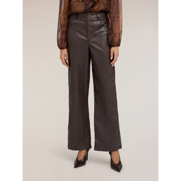 Motivi Pantaloni Palazzo Lucidi Donna, Marrone, Taglia 42-image