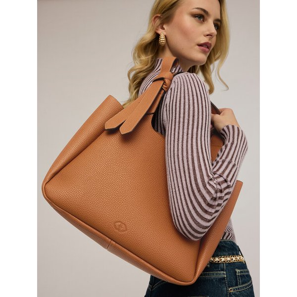Motivi Shopper Con Manici Regolabili Donna, Marrone, Taglia 02-image