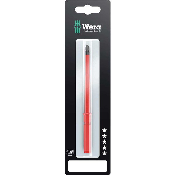 Wera Kraftform Kompakt 65IS Pozi Extra Slim VDE Interchangeable Screwdriver Blade