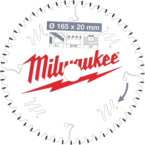 Milwaukee Aluminium Cutting Circular Saw Blade