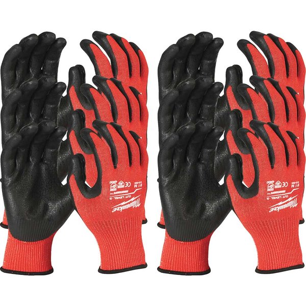 Milwaukee Cut Level 3 Dipped Work Gloves