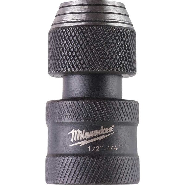 Milwaukee Shockwave 1/2 Square Drive to 1/4 Hex Impact Adaptor