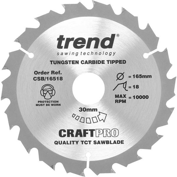 Trend CRAFTPRO Wood Cutting Saw Blade
