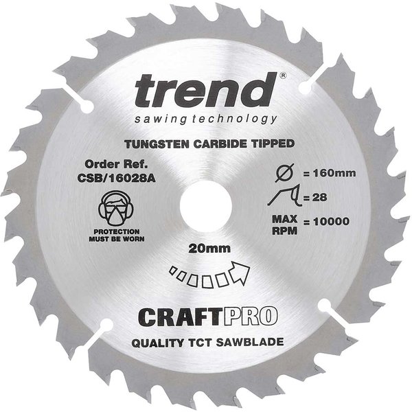 Trend CRAFTPRO Wood Cutting Saw Blade