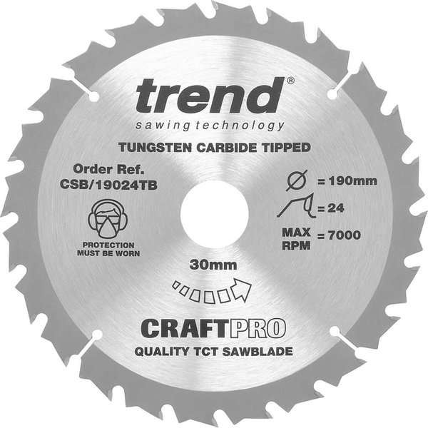 Trend CRAFTPRO Wood Cutting Cordless Saw Blade