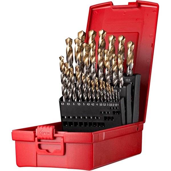 Dormer A095 No 206 29 Piece HSS TiN Jobber Drill Set