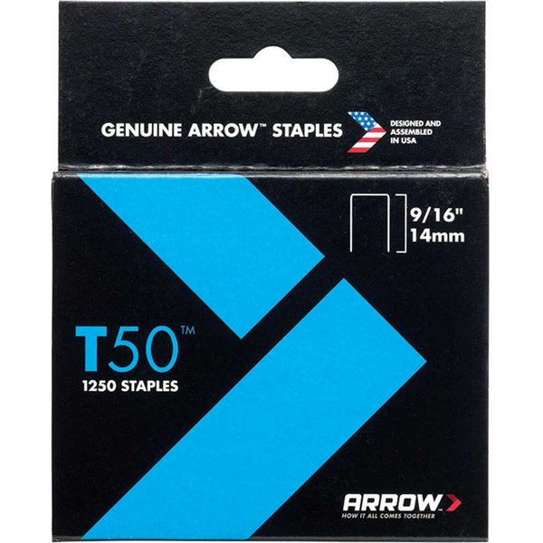 Arrow T50 Steel Staples For T50 Heavy Duty Hand Staple Gun