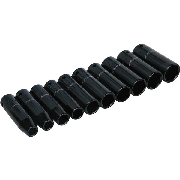 BlueSpot 10 Piece 1/2" Drive Deep Impact Socket Set Metric