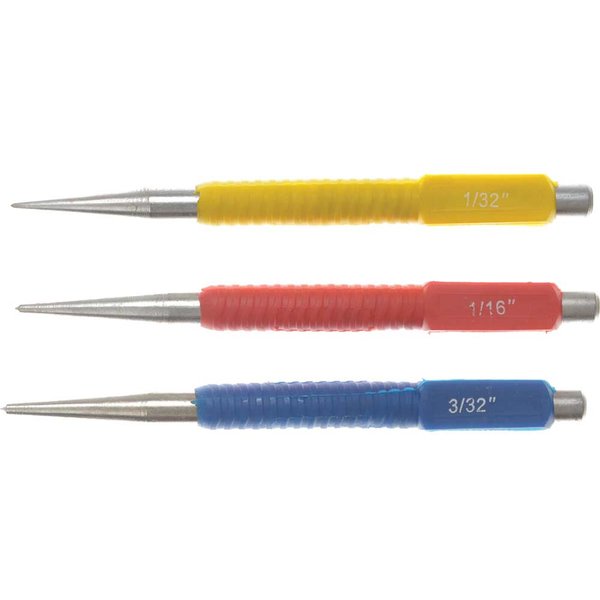 BlueSpot Tools Centre Punch Set, 3 Piece 22441